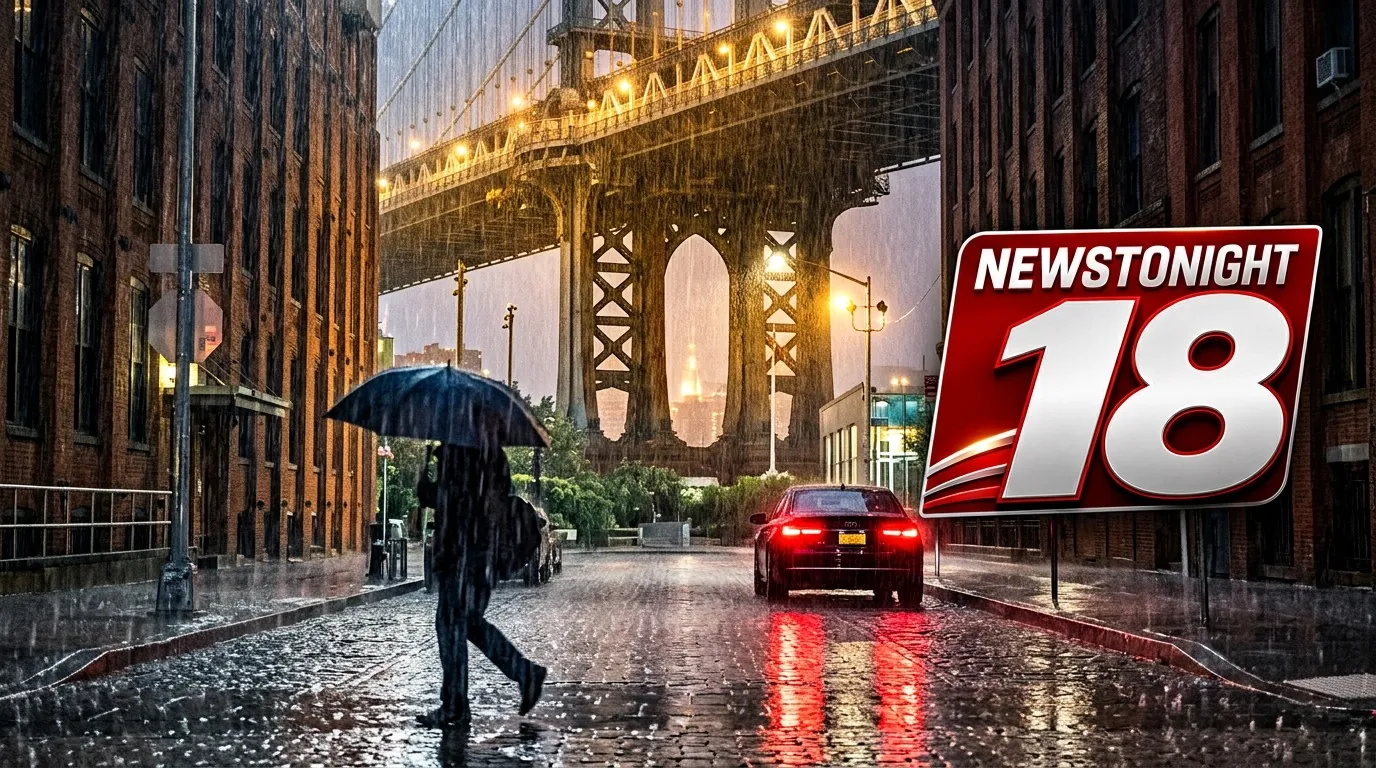 Rain on the bridge